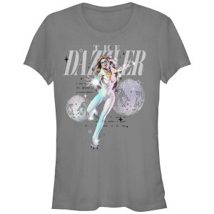 �}�[�x�� ���f�B�[�X �g�b�v�X T�V���c �O���t�B�b�N Marvel Juniors' Dazzler Disco Balls Graphic Tee Charcoal �`���R�[��