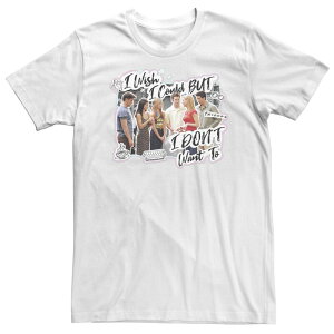 �A�j���L�����N�^�[ ���f�B�[�X �g�b�v�X T�V���c �g�[�� Licensed Character Big & Tall Friends I Wish I Could But I Don't Wanto Tee White �z���C�g