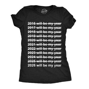 �N���C�W�[�h�b�O T�V���c ���f�B�[�X �g�b�v�X Crazy Dog T-Shirts Womens Funny T Shirts 2026 Will Be Myear Sarcastic New Years Tee For Ladies Heather Black �u���b�N