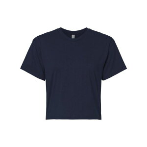 �l�N�X�g���x�� ���f�B�[�X �g�b�v�X T�V���c Next Level Women ? s Ideal Crop Top Midnight Navy �l�C�r�[