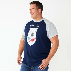 �Z���u���[�g�g�D�M���U�[ ���f�B�[�X �g�b�v�X T�V���c �g�[�� Big & Tall Celebrate Together Family Fun Cool Bear Tees Blue Athletic Heather �w�U�[