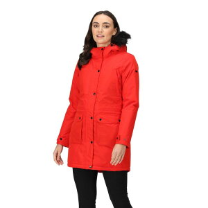 ���K�b�^ ���f�B�[�X �A�E�^�[ �W���P�b�g�E�u���]�� Regatta Womens/Ladies Voltera Heated Waterproof Jacket Code Red ���b�h