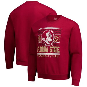 �C���[�W���� �����Y �g�b�v�X T�V���c �X�E�F�b�g �t���[�X Image One Men's Garnet Florida State Seminoles Holiday Fleece Sweatshirt Fsu Red ���b�h