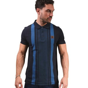 �����u���b�^ �����Y �g�b�v�X T�V���c �|���V���c Lambretta MensS25 Classic Polo Shirt Navy And Moonlit Ocean �l�C�r�[
