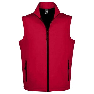 �\���Y �����Y �A�E�^�[ �W���P�b�g�E�u���]�� �W�� SOLS Unisex Adult Race Softshell Gilet Peppe red ���b�h