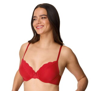 ���C�f���t�H�[�� ���f�B�[�X �A���_�[�E�F�A �u���W���[ T�V���c Maidenform Comfort Devotion Full Coverage Underwire T-Shirt Bra with Convertible Straps 09404 Impulse Red ���b�h