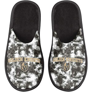 【送料無料】 アンブランデッド レディース サンダル シューズ Women's FOCO Vegas Golden Knights Iconic Logo Scuff Slippers Lvk Black