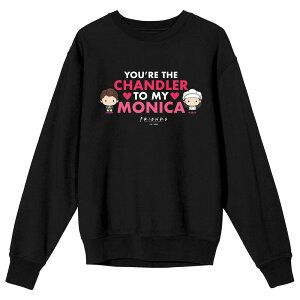 yz CZX LN^[ fB[X TVc gbvX Juniors' Friends TV You're The Chandler Long Sleeve Graphic Tee Black