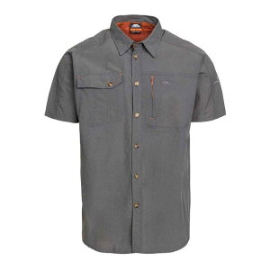 �g���X�p�X �����Y �g�b�v�X T�V���c Trespass Mens Anti-Mosquito Shirt Gray �O���[
