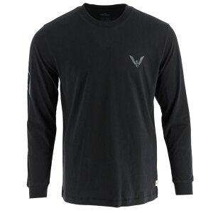 �\���O�b�h �����Y �g�b�v�X T�V���c ���S �q�[�� Men's Thorogood Workwear Wheel Script Logo Long Sleeve T-Shirt Black �u���b�N