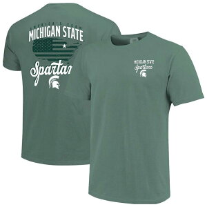�C���[�W���� �����Y �g�b�v�X T�V���c Image One Men's Green Michigan State Spartans America's Team T-Shirt Msu Green �O���[��