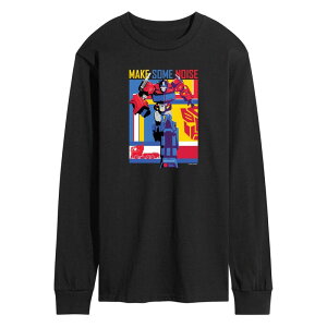 �A�j���L�����N�^�[ �����Y �g�b�v�X T�V���c �O���t�B�b�N Licensed Character Men's Transformers Make Some Noise Long Sleeve Graphic Tee Black �u���b�N
