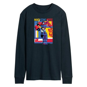 �A�j���L�����N�^�[ �����Y �g�b�v�X T�V���c �O���t�B�b�N Licensed Character Men's Transformers Make Some Noise Long Sleeve Graphic Tee Navy �l�C�r�[