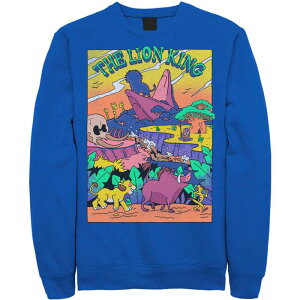 �f�B�Y�j�[ �����Y �g�b�v�X T�V���c �X�E�F�b�g Disney's Lion King Men's Legend of Lion King Colorful Sweatshirt Royal