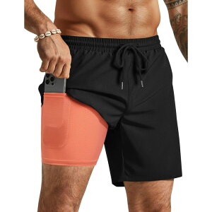 �N�[�t�@���f�B �����Y �{�g���X �n�[�t�p���c�E�V���[�c �V���[�g�p���c COOFANDY Menswim Shorts Funny Swim Trunks Board Shorts 4 Pocketswimwear Drawstring Stretch Black �u���b�N