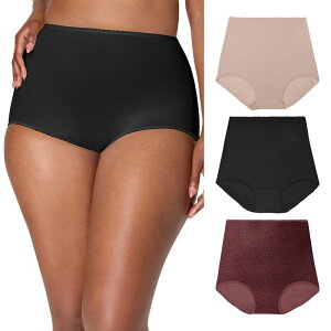 �o�� ���f�B�[�X �A���_�[�E�F�A �p���c Bali Skimp Skamp 3-Pack Full Cut Brief Underwear DFA633 Cola Red Print Pack ���b�h