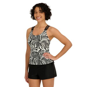 �[���G�N�X�|�[�W���[ ���f�B�[�X ���� �g�b�v�̂� Women's ZeroXposur Triple Strap Tankini Swim Top Black �u���b�N