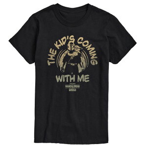 �X�^�[ �E�H�[�Y �����Y �g�b�v�X T�V���c �g�[�� �O���t�B�b�N Big & Tall Star Wars The Mandalorian & Grogu Graphic Tee Black �u���b�N