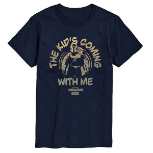 �X�^�[ �E�H�[�Y �����Y �g�b�v�X T�V���c �g�[�� �O���t�B�b�N Big & Tall Star Wars The Mandalorian & Grogu Graphic Tee Navy �l�C�r�[