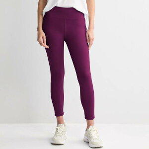 Tek Gear ���f�B�[�X �{�g���X �J�W���A���p���c �v�` ���M���X �n�C�E�G�X�g Petitek Gear Ultrastretchigh-Waisted 7/8 Leggings with Side Pockets Deeplum �v����