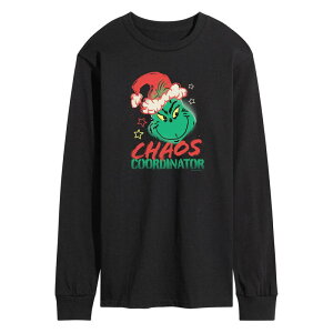�A�j���L�����N�^�[ �����Y �g�b�v�X T�V���c �O���t�B�b�N Licensed Character Men's Dr. Seuss The Grinchaos Coordinator Long Sleeve Graphic Tee Black �u���b�N