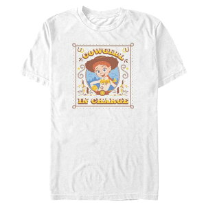 �f�B�Y�j�[ �s�N�T�[ �����Y �g�b�v�X T�V���c �g�[�� �O���t�B�b�N Big & Tall Disney / Pixar's Toy Story 5 Jessie Cowgirl In Charge Graphic Tee White �z���C�g