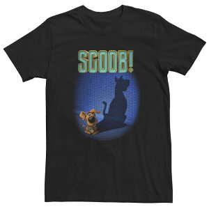 �A�j���L�����N�^�[ �����Y �g�b�v�X T�V���c �g�[�� Licensed Character Big & Tall Scooby-Doo Scoob Puppy Big Shadow Tee Black �u���b�N