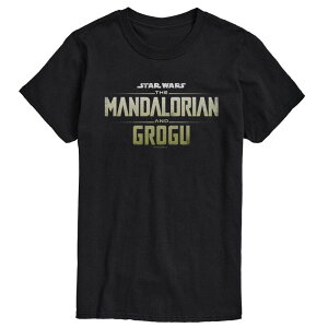 �X�^�[ �E�H�[�Y �����Y �g�b�v�X T�V���c �g�[�� ���S �O���t�B�b�N Big & Tall Star Wars The Mandalorian & Grogu Logo Graphic Tee Black �u���b�N