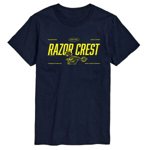 �X�^�[ �E�H�[�Y �����Y �g�b�v�X T�V���c �g�[�� �O���t�B�b�N Star Wars Big & Tall The Mandalorian & Grogu Razor Crest Graphic Tee Navy �l�C�r�[