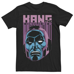 �}�[�x�� �����Y �g�b�v�X T�V���c Men's Marvel Kang the Conqueror Face of Disgrace Tee Black �u���b�N