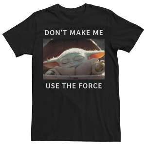 �X�^�[ �E�H�[�Y �����Y �g�b�v�X T�V���c Men'star Wars The Mandalorian The Child Use The Force Meme Tee Black �u���b�N