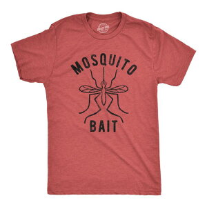 �N���C�W�[�h�b�O T�V���c �����Y �g�b�v�X �O���t�B�b�N Crazy Dog T-Shirts Mens Mosquito Bait Shirt Funny Camping Campfire Outdoors Bug Bite Graphic Novelty Tee Heathe red �w�U�[