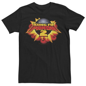 �A�j���L�����N�^�[ �����Y �g�b�v�X T�V���c ���S Licensed Character Men's Kung Fu Panda 2 Bomb Explosion Movie Logo Tee Black �u���b�N