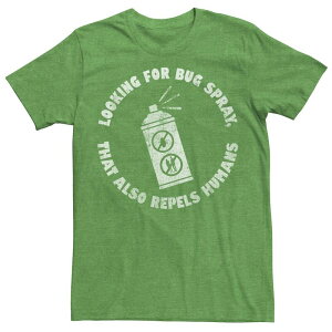 �A�j���L�����N�^�[ �����Y �g�b�v�X T�V���c Licensed Character Men's Bug Spray That Repels Humans Tee Kelly Heather �w�U�[