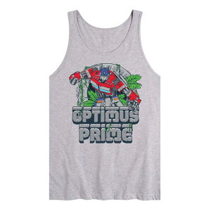 �A�j���L�����N�^�[ �����Y �g�b�v�X T�V���c �O���t�B�b�N Licensed Character Men's Transformers Optimus Prime Graphic Tank Top Gray �O���[
