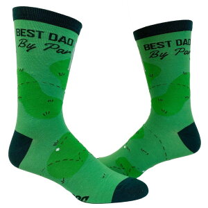 �N���C�W�[�h�b�O T�V���c �����Y �A���_�[�E�F�A �C�� �O���t�B�b�N Crazy Dog T-Shirts Men's Best Dad By Par Socks Funny Fathers Day Golf Novelty Graphic Footwear Best Dad By Par