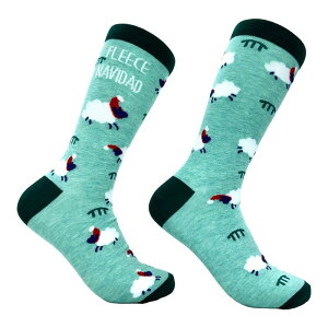 �N���C�W�[�h�b�O T�V���c �����Y �A���_�[�E�F�A �C�� �t���[�X Crazy Dog T-Shirts Men's Fleece Navidad Socks Funny Cute Xmasheep Novelty Footwear Fleece Navidad