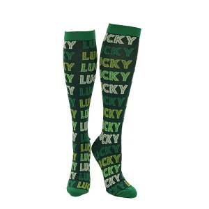 �N���C�W�[�h�b�O T�V���c �����Y �A���_�[�E�F�A �C�� Crazy Dog T-Shirts Unisex Lucky All Over Funny St Patricks Day Compression Socks for Women and Men Green �O���[��