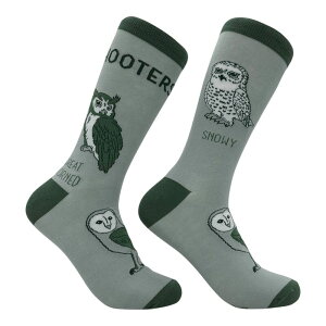 �N���C�W�[�h�b�O T�V���c �����Y �A���_�[�E�F�A �C�� �O���t�B�b�N Crazy Dog T-Shirts Men's Hootersocks Funny Sarcastic Owl Graphic Novelty Footwear for Men Multi �}���`�J���[