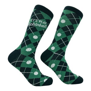 �N���C�W�[�h�b�O T�V���c �����Y �A���_�[�E�F�A �C�� �O���t�B�b�N Crazy Dog T-Shirts Men's Lets Play Pickleball Socks Funny Sarcastic Pickle Ball Graphic Novelty Footwear for Men Multi �}���`�J���[