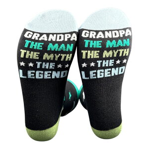 �N���C�W�[�h�b�O T�V���c �����Y �A���_�[�E�F�A �C�� �O���t�B�b�N Crazy Dog T-Shirts Men's Grandpa The Man The Mythe Legend Socks Funny Sarcastic Graphic Novelty Footwear For Men Multi �}���`�J���[