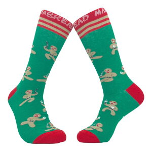�N���C�W�[�h�b�O T�V���c �����Y �A���_�[�E�F�A �C�� Crazy Dog T-Shirts Men's Ninja Bread Man Socks Funny Gingerbread Christmas Ninja Novelty Footwear Multi �}���`�J���[