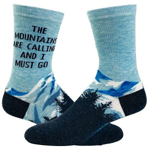 �N���C�W�[�h�b�O T�V���c ���f�B�[�X �A���_�[�E�F�A �C�� Crazy Dog T-Shirts Women's The Mountains Are Calling and I Must Go Socks Funny Outdoor Camping Hiking Footwear Mountains Calling