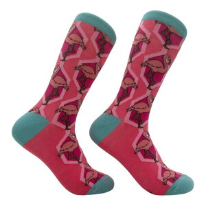 �N���C�W�[�h�b�O T�V���c ���f�B�[�X �A���_�[�E�F�A �C�� �O���t�B�b�N Crazy Dog T-Shirts Women's Flamingosocks Funny Sarcastic Flamingo Graphic Novelty Footwear for Ladies Multi �}���`�J���[