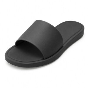 F.C �f�U�C�� ���f�B�[�X �V���[�Y �T���_�� �~�j F.C Design DIANA-1 Minimalist Jelly Open Toe Slide Sandalslippers Black �u���b�N