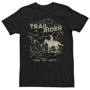 �A���u�����f�b�h ���f�B�[�X �g�b�v�X T�V���c �O���t�B�b�N Unbranded Men's Trail Rider Way Out West Graphic Tee Black �u���b�N