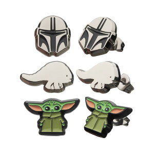 yz X^[ EH[Y fB[X sAXECO ANZT[ Star Wars The Mandalorian Mando Helmet The Child & Blurrg Earring Set Multi