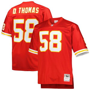 �~�b�`�F��&�l�X ���f�B�[�X �g�b�v�X T�V���c �g�[�� �W���[�W�[ Men's Mitchell & Ness Derrick Thomas Red Kansas City Chiefs Big & Tall 1994 Reti red Playereplica Jersey Chf Red ���b�h