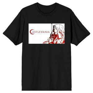 �A�j���L�����N�^�[ ���f�B�[�X �g�b�v�X T�V���c �O���t�B�b�N Licensed Character Men's Castlevanialucard Graphic Tee Black �u���b�N