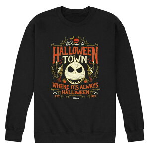 fBYj[ Y gbvX TVc XEFbg t[X Disney's The Nightmare Before Christmas Men's Halloween Town Fleece Sweatshirt Black ubN